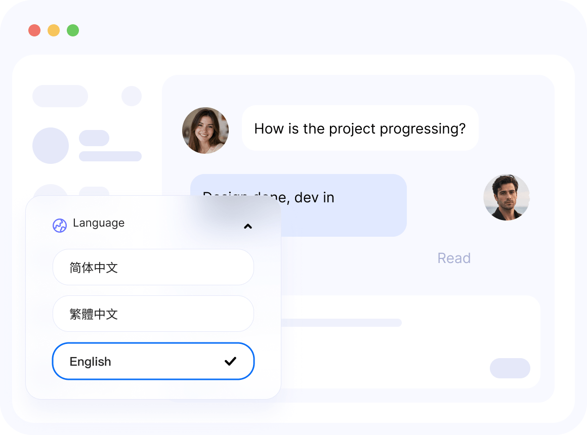 Multilingual support
